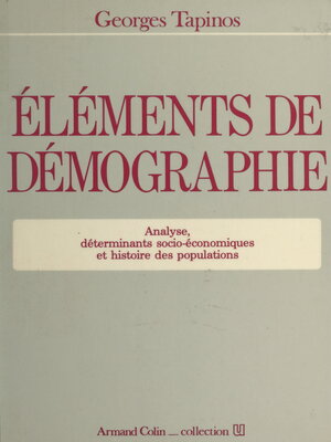 cover image of Éléments de démographie